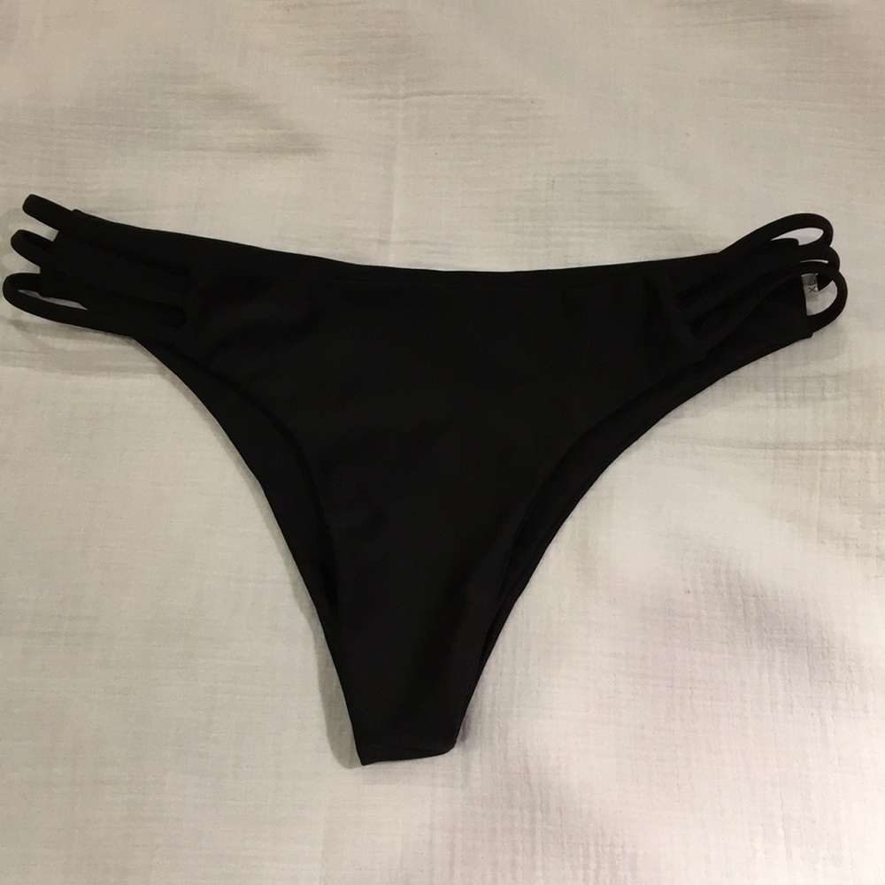 Zaful bikini BOTTOMS ONLY black.